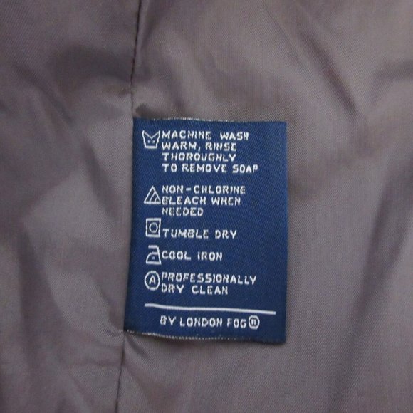 London Fog Limited Edition Jacket Size Small Plum All Weather Lined Zipper Snap - Picture 4 of 9
